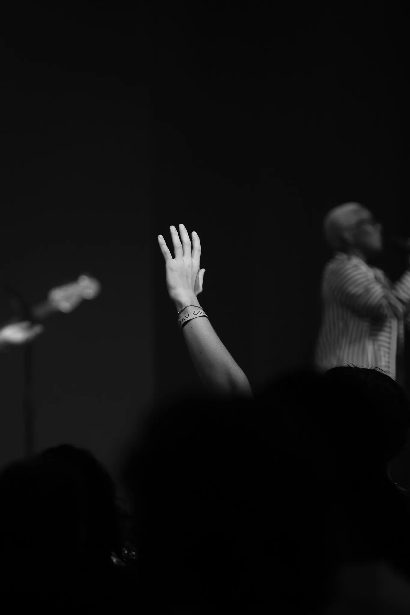 Photo of a cityscape at dusk